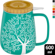 Lade das Bild in den Galerie-Viewer, Teetasse mit Deckel und Sieb