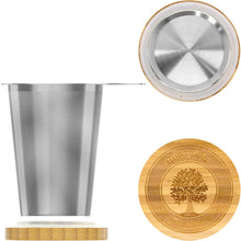 Lade das Bild in den Galerie-Viewer, Teetasse mit Deckel und Sieb
